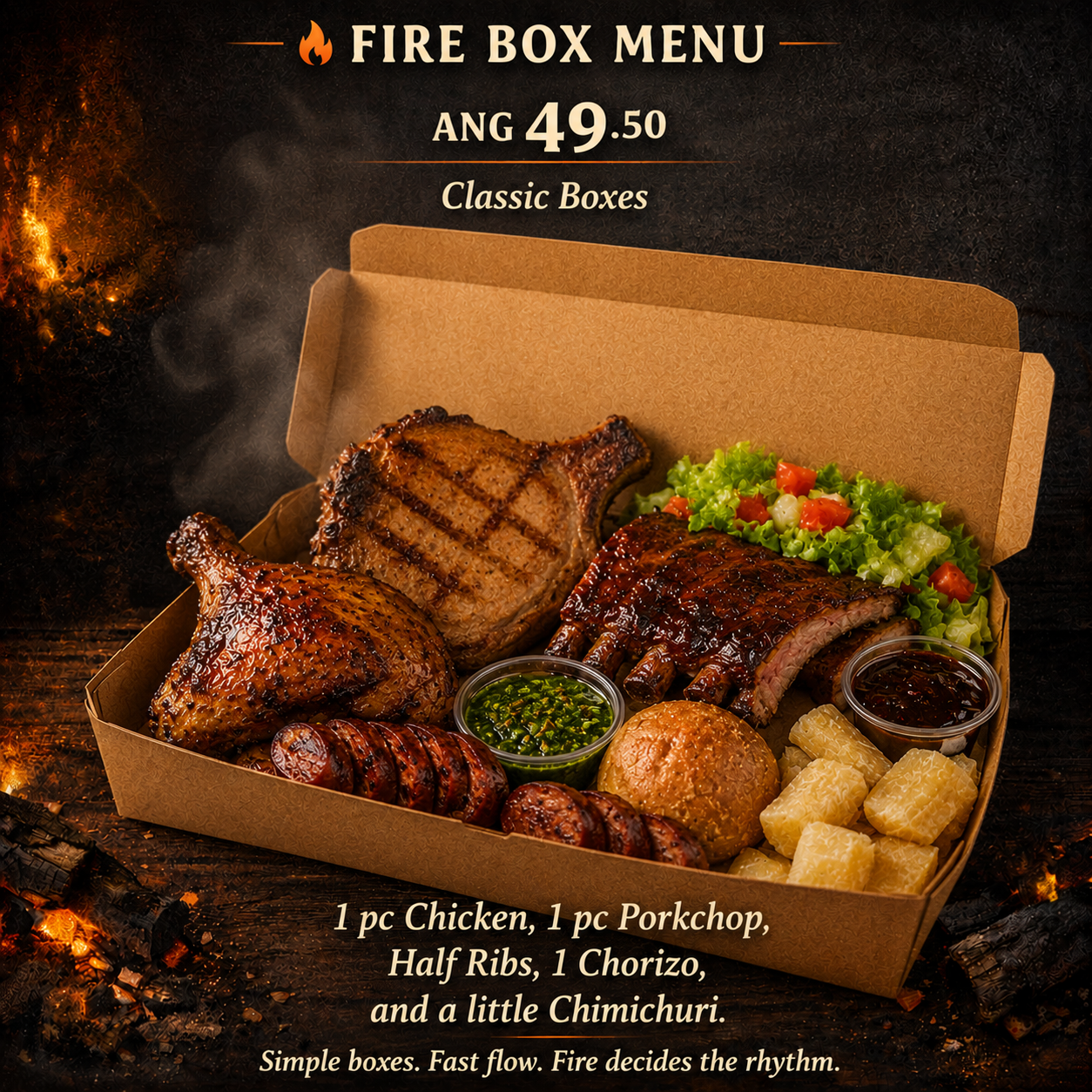 BOSSA Box Mix Weekend Fire box